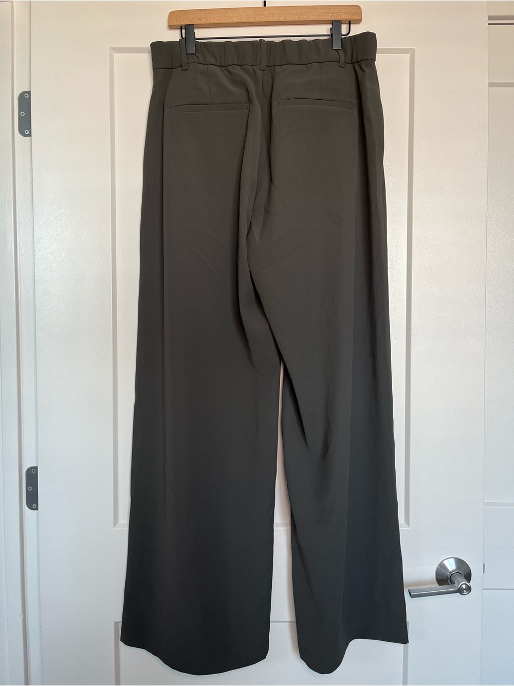GAP Wide Leg Trouser Pants Grey Size 14 NWT High Rise - Picture 5 of 10